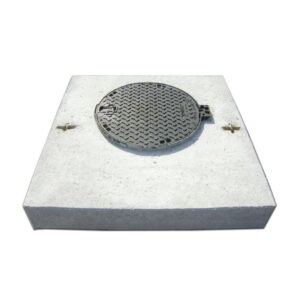 Placa beton 120x120x20 cm - cu capac fonta D400