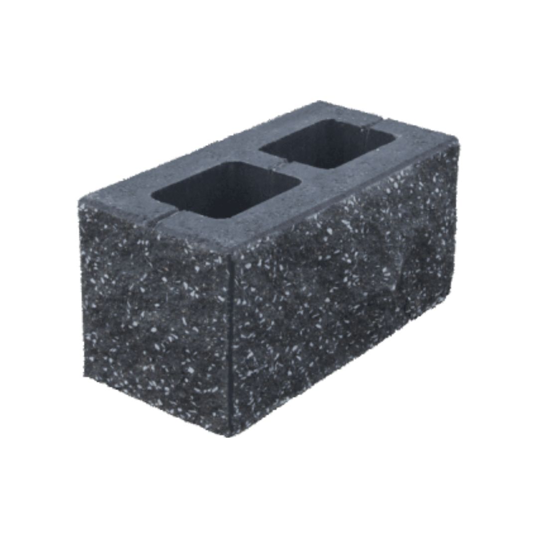 Element stâlp Baroc 40x20x20 cm - Negru