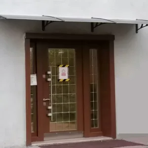 Copertină metalică cu plastic rigid, 1050x2400mm FUMURIU