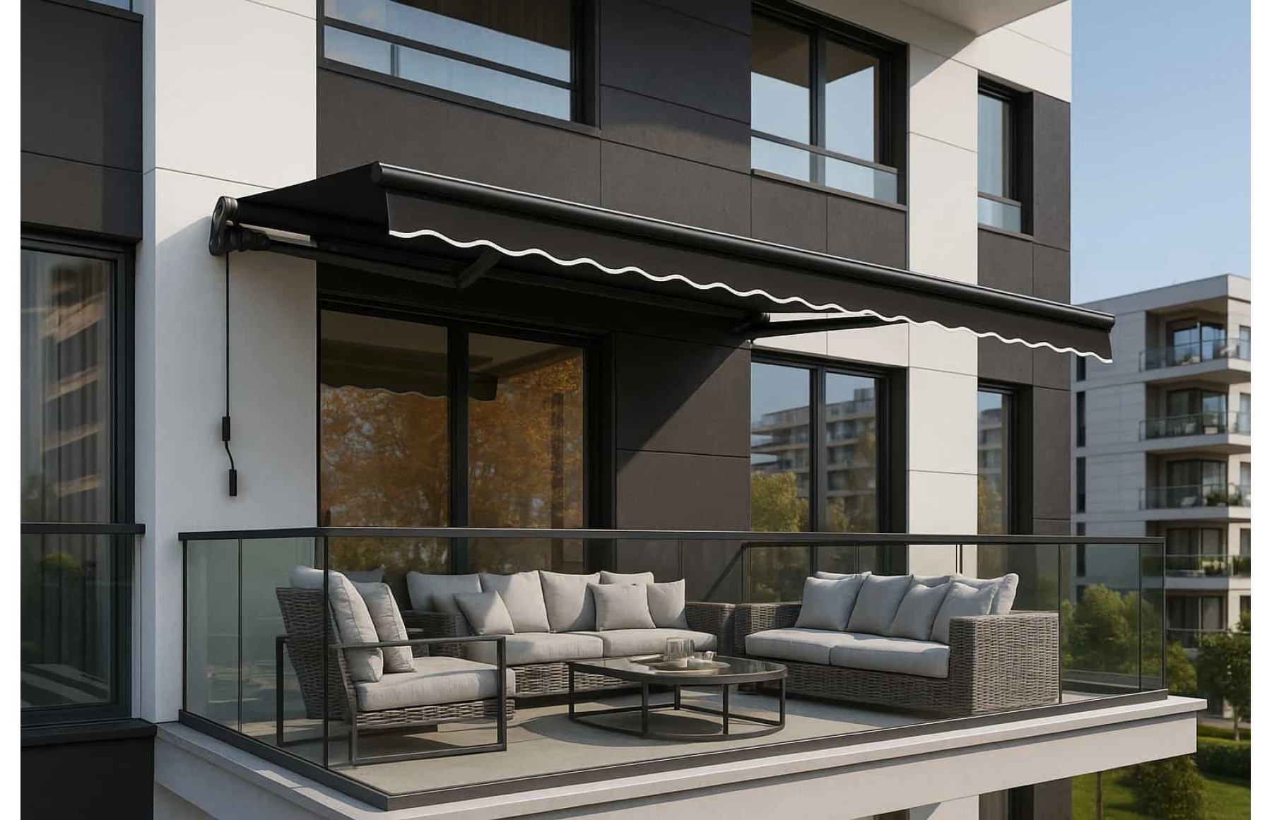 Copertină retractabilă - 300x250 cm Gri Antracit