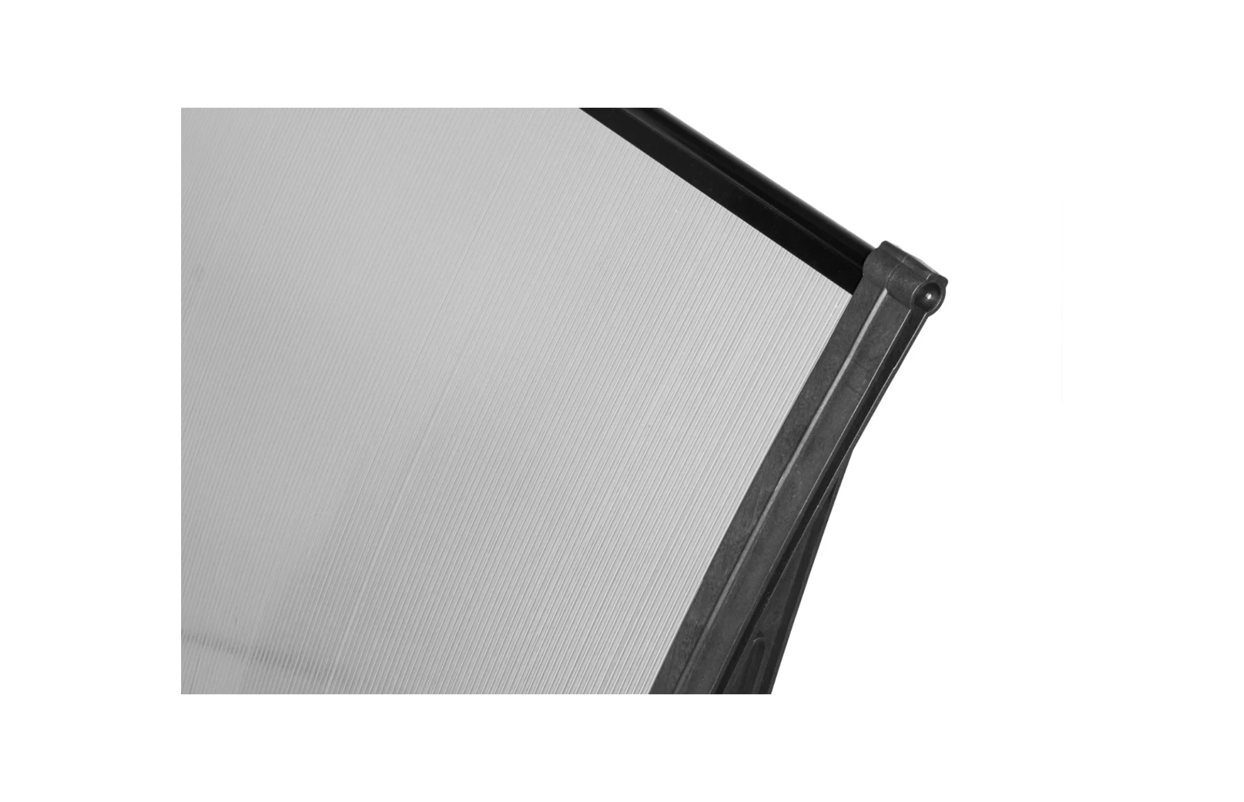 Copertină metalică cu plastic rigid, 1050x2400mm FUMURIU - imagine 6