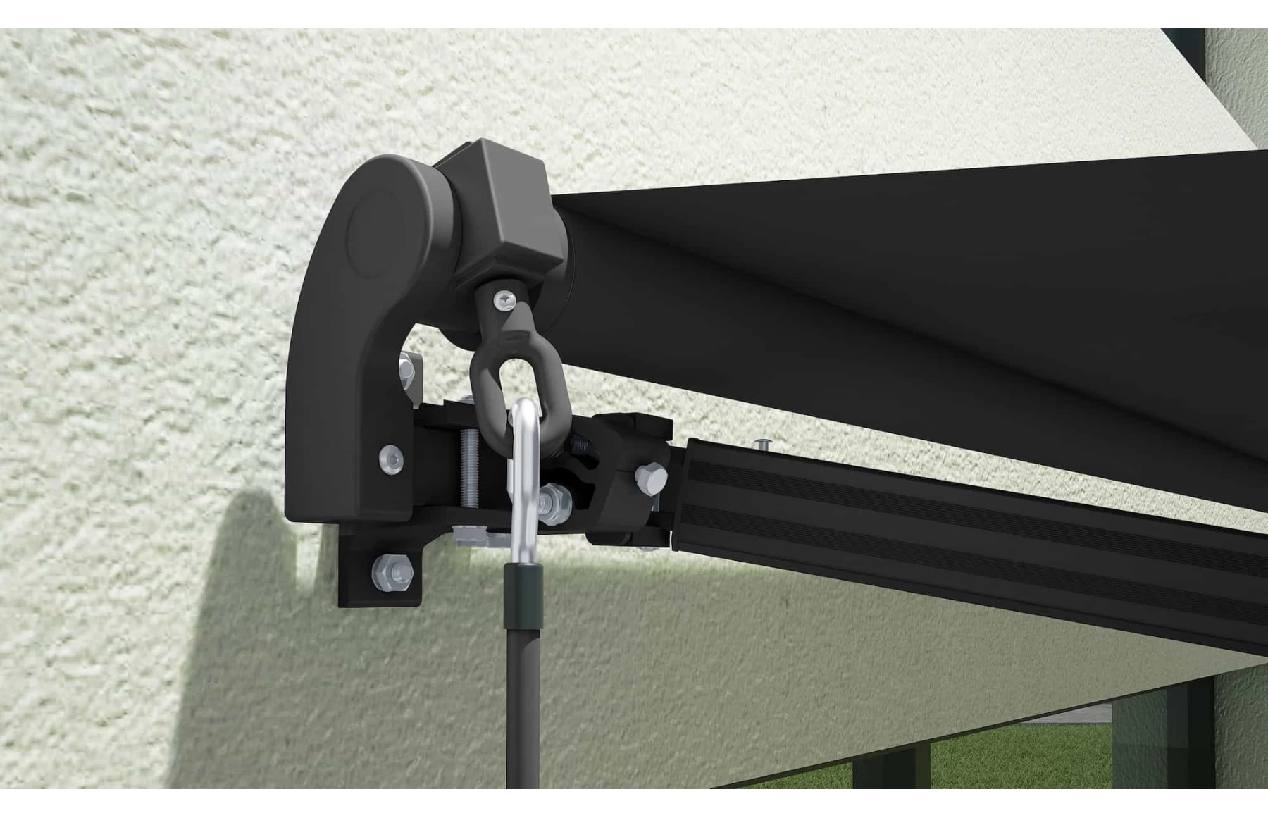 Copertină retractabilă - 300x250 cm Gri Antracit - imagine 4